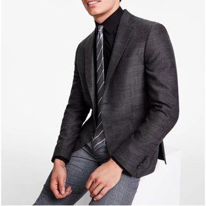 Men's Slim-Fit Wool Woven Herringbone Sport Coat